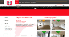 Desktop Screenshot of lagenceimmobiliere.be